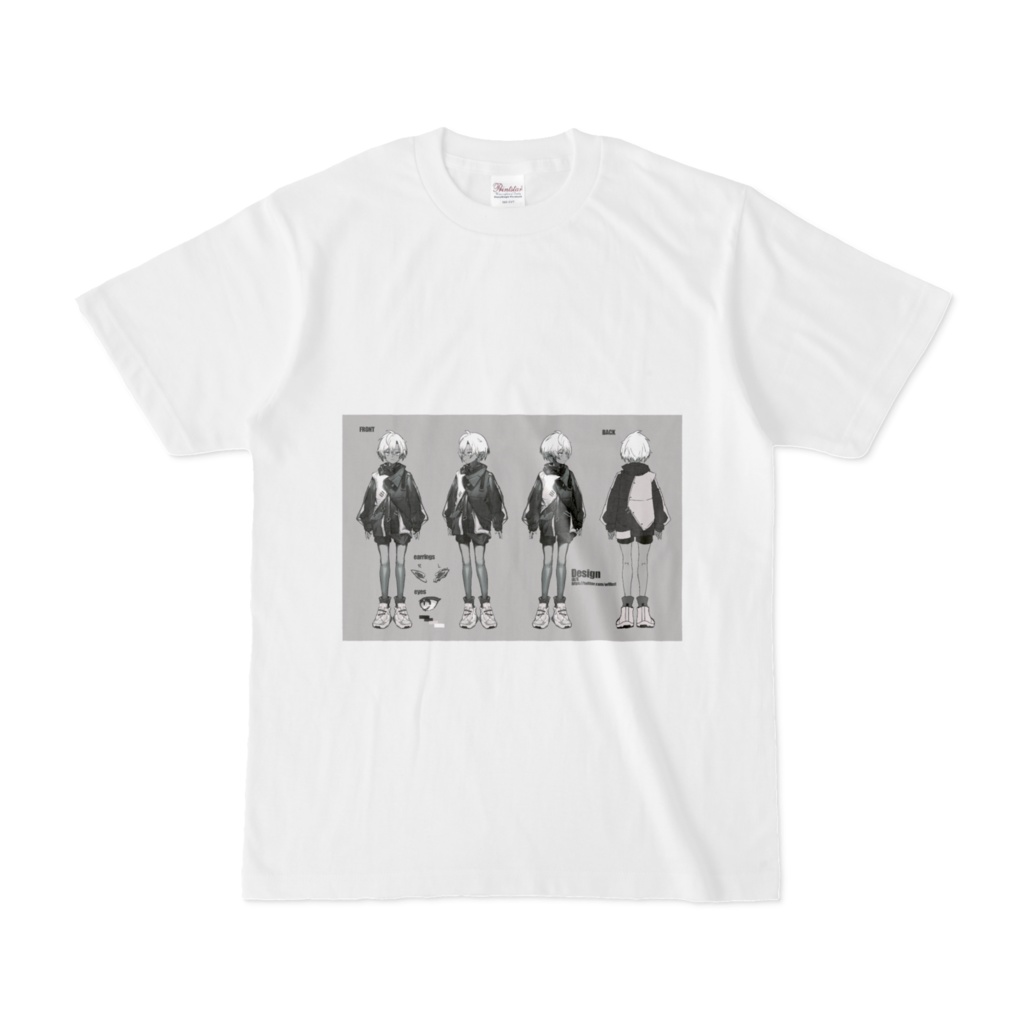 エルフ田くん三面図Tシャツ