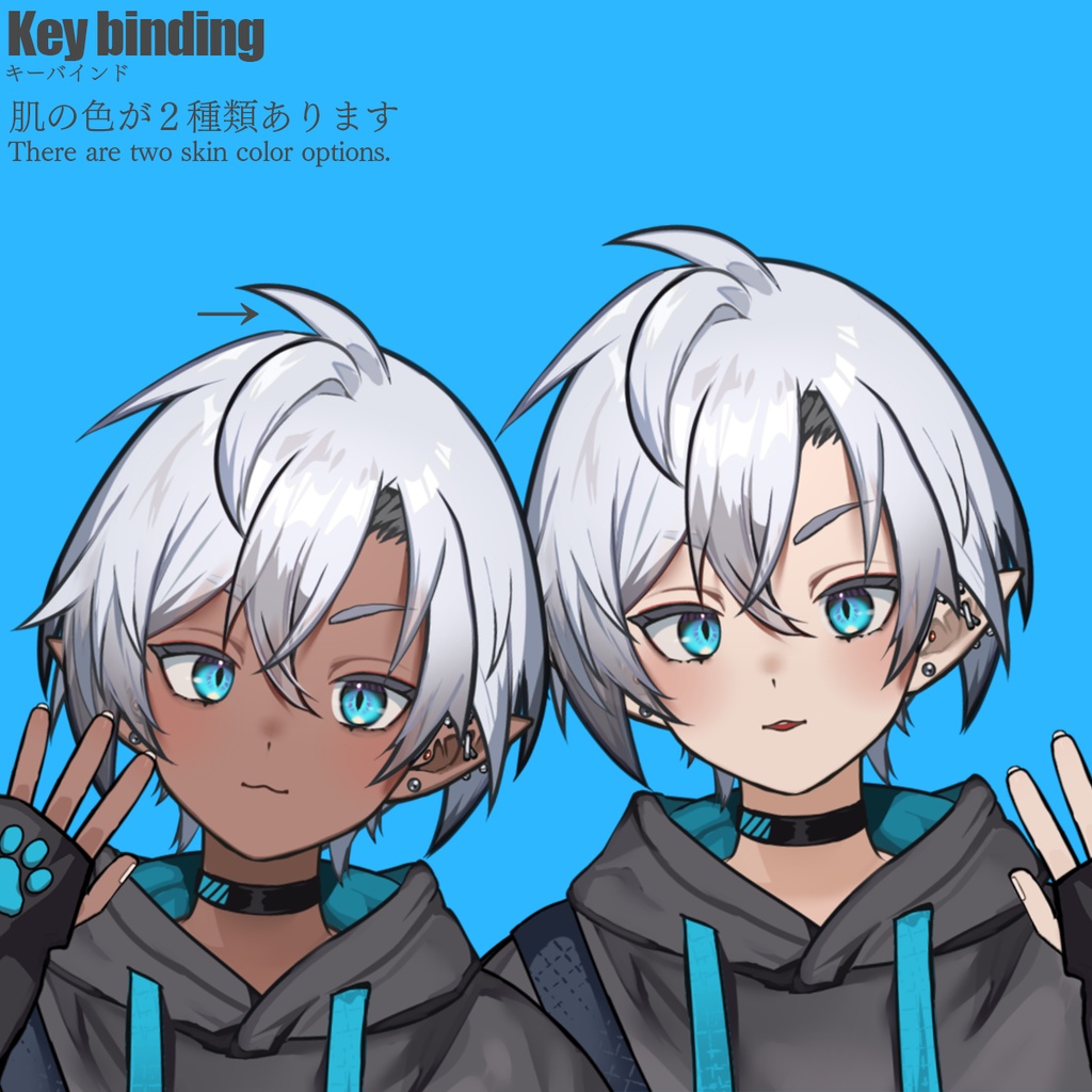 【汎用モデル】高性能パーカーエルフ/VTS,NizimaLIVE