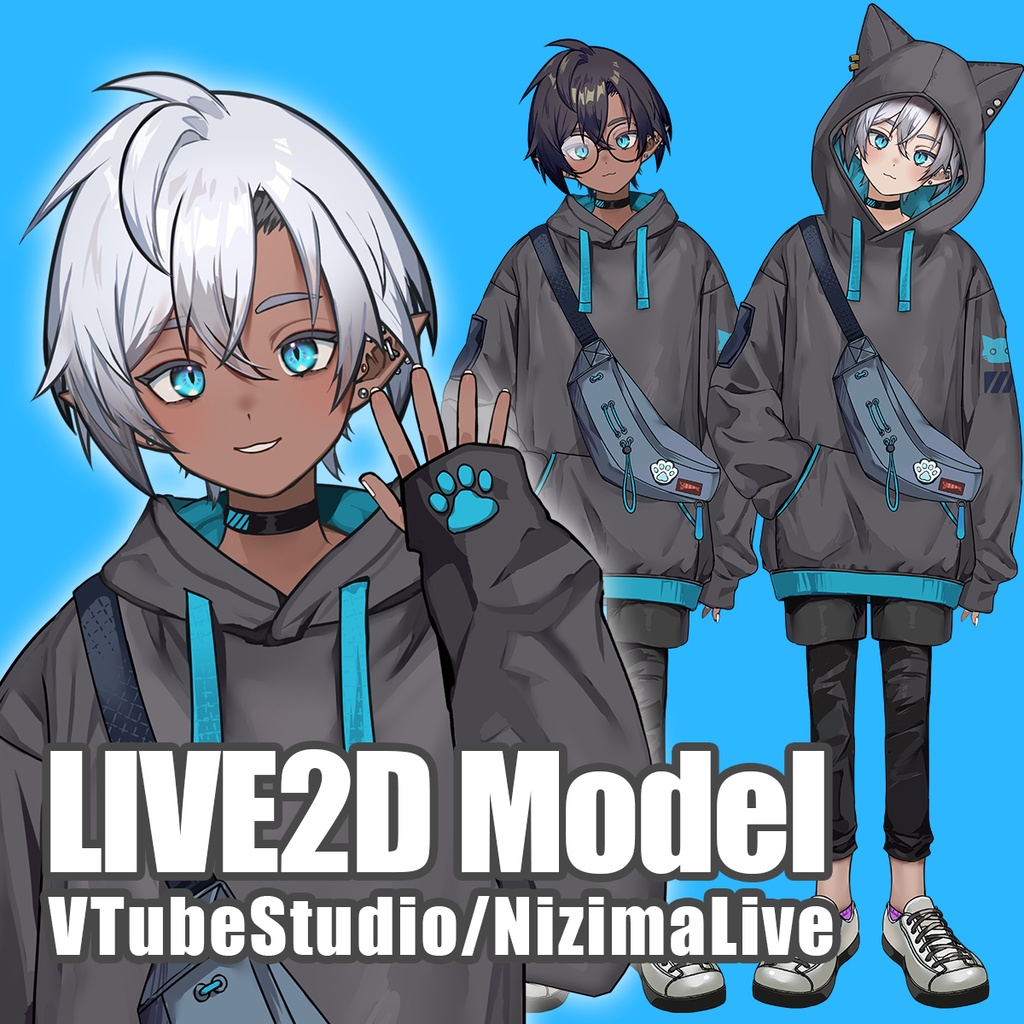 【汎用モデル】高性能パーカーエルフ/VTS,NizimaLIVE