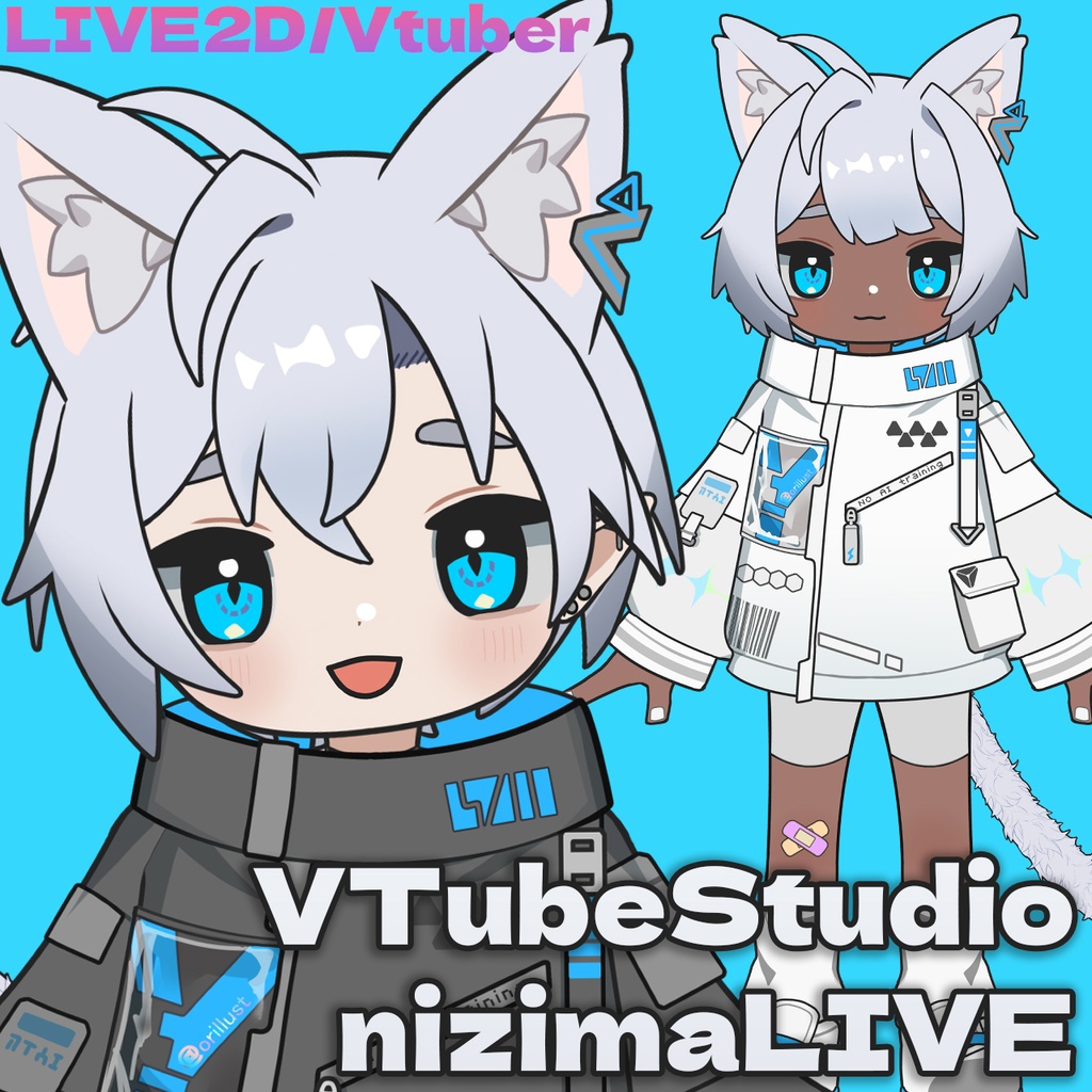 【Vtuber】高性能エルフキャット【Live2D汎用モデル】