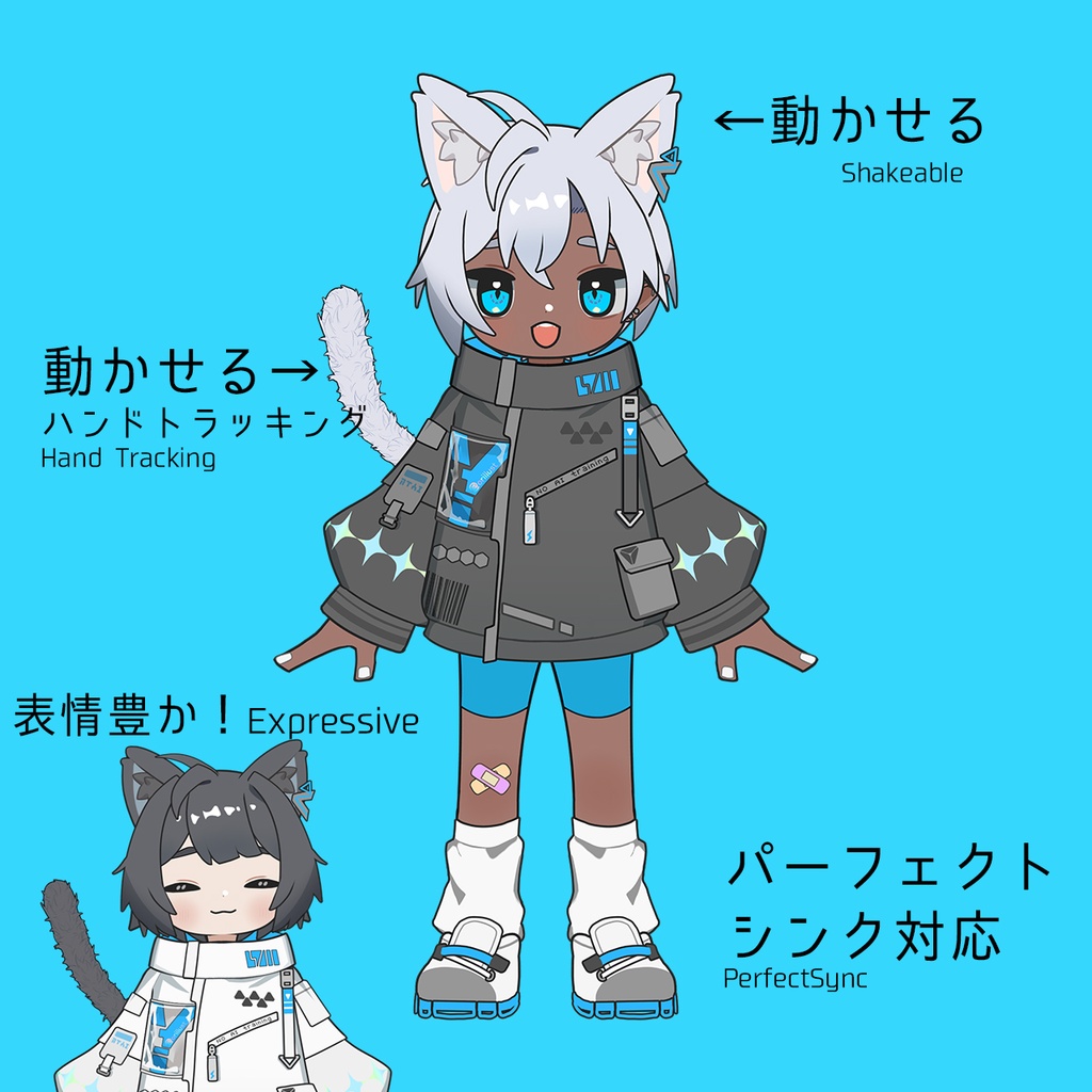【Vtuber】高性能エルフキャット【Live2D汎用モデル】