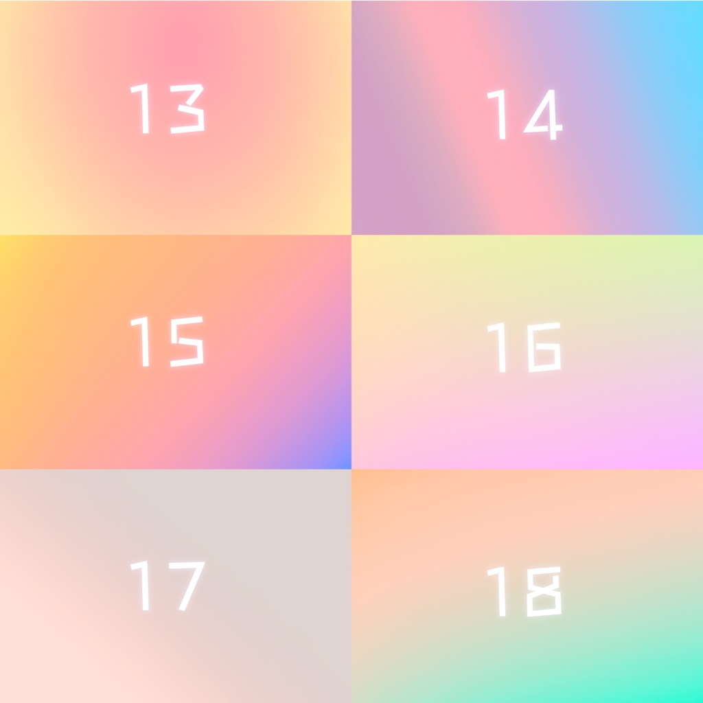 グラデーション背景パック_Ver2.0