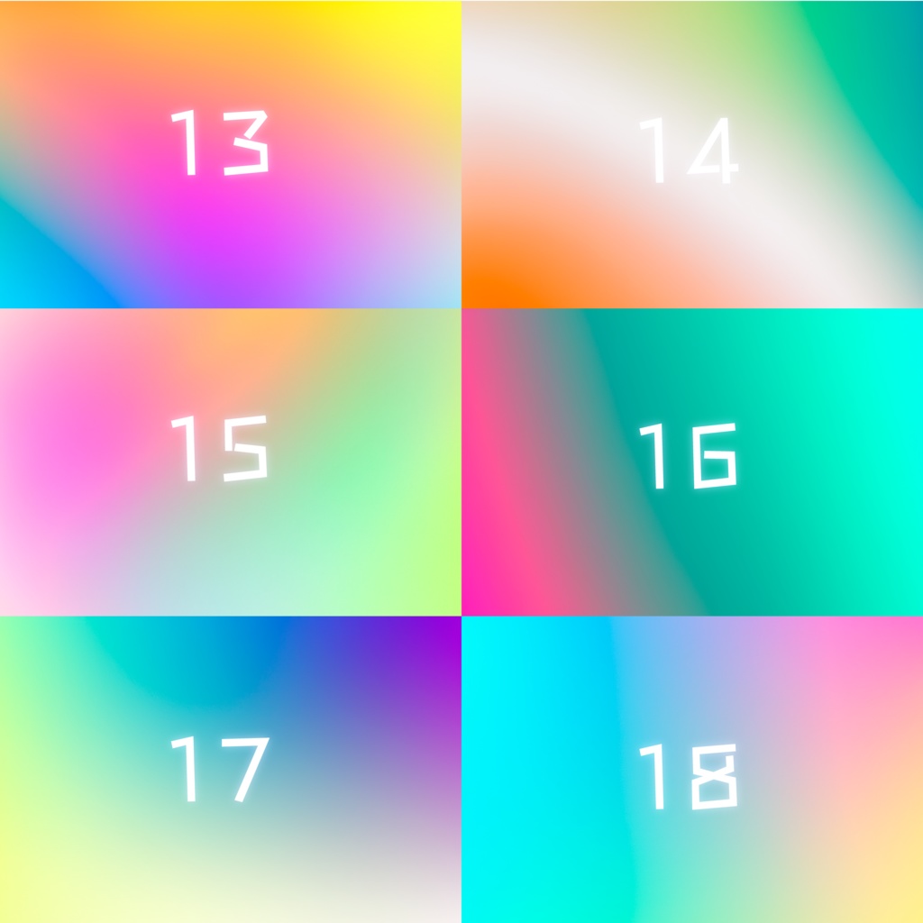 グラデーション背景パック_Ver6.0