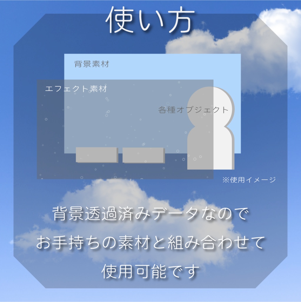 【動く素材】炭酸エフェクト🍹縦型varあり