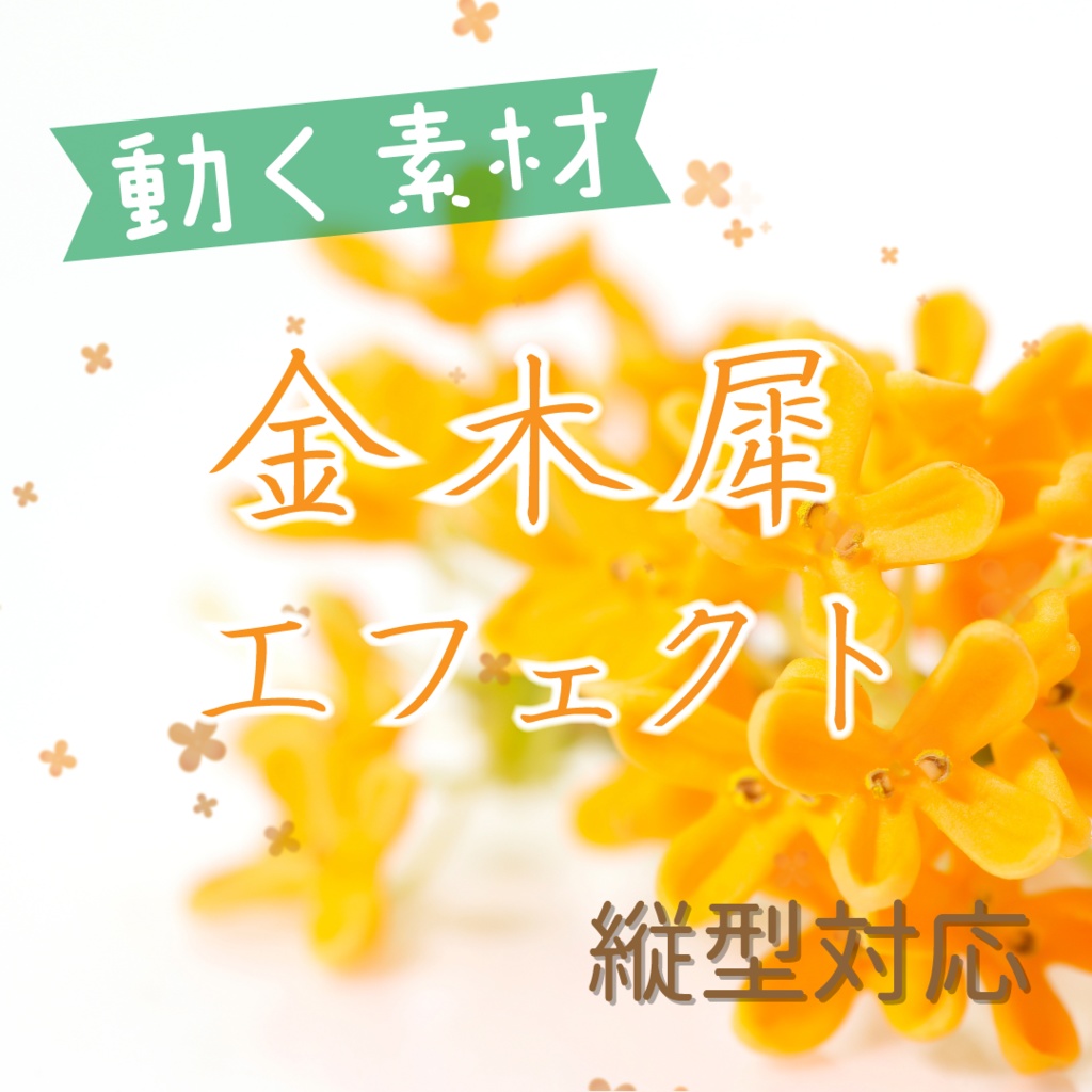 【動く素材】金木犀エフェクト🔆縦型varあり