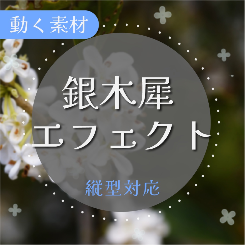 【動く素材】銀木犀エフェクト🫧縦型varあり