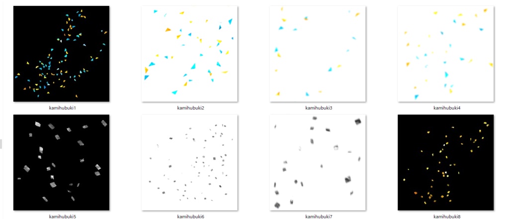 加工用紙吹雪素材セット