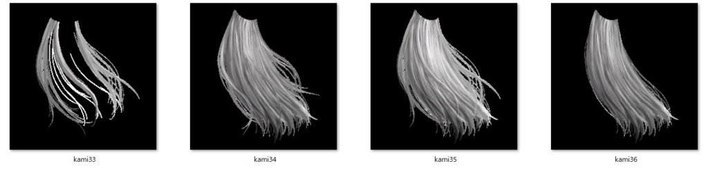 髪の毛透過素材