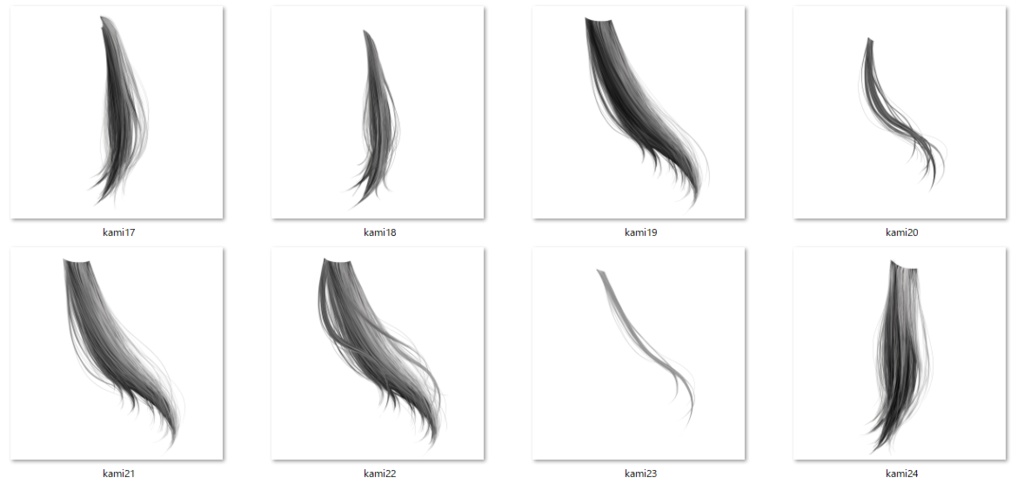 髪の毛透過素材