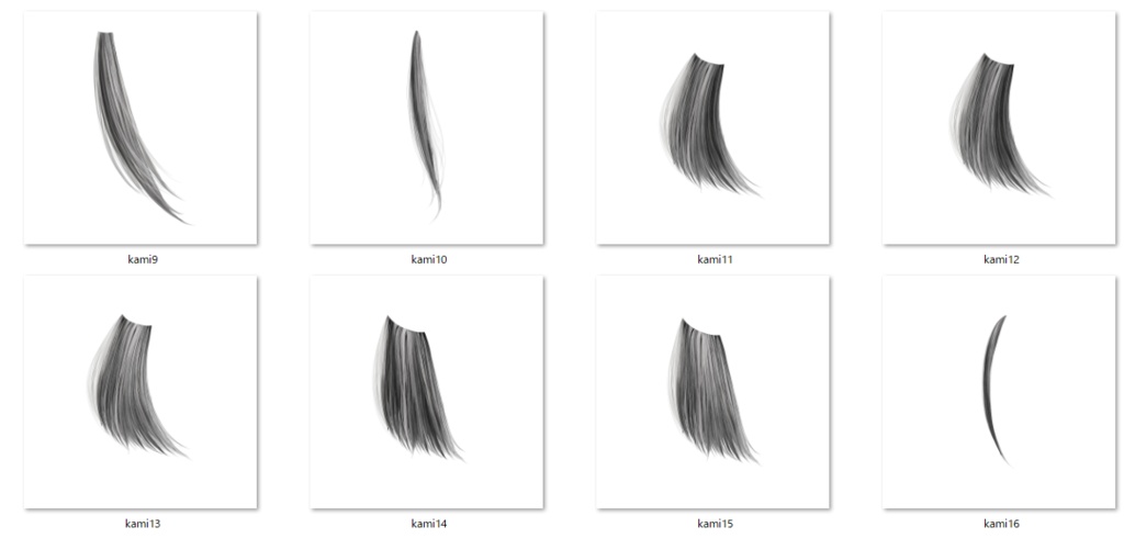 髪の毛透過素材