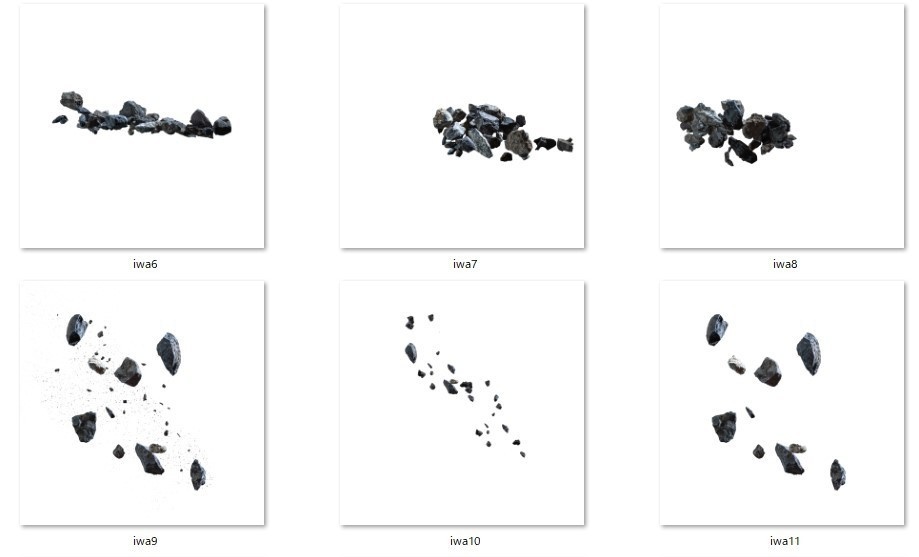 【限定特別セット】髪の毛、薬莢、岩、スモーク素材セット【クリスマス迄】