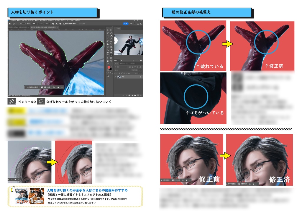 C105コミケ「加工合成のポイント解説本」動画付