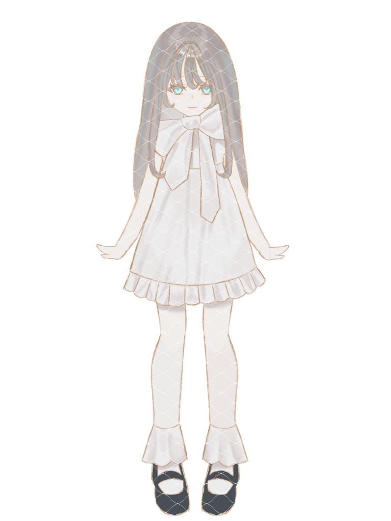 女の子オリジナルアイコンイラスト立ち絵