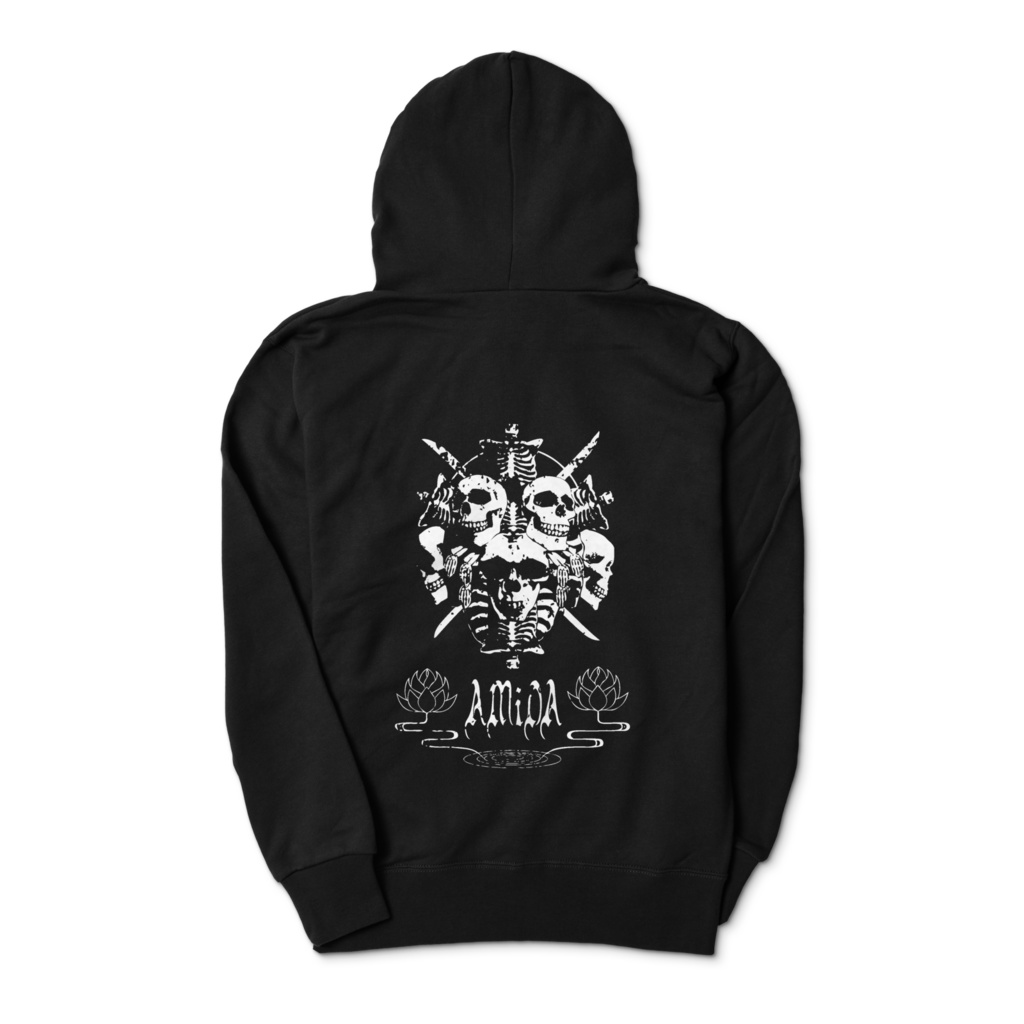 【AMiDA】バンドロゴのジップパーカー