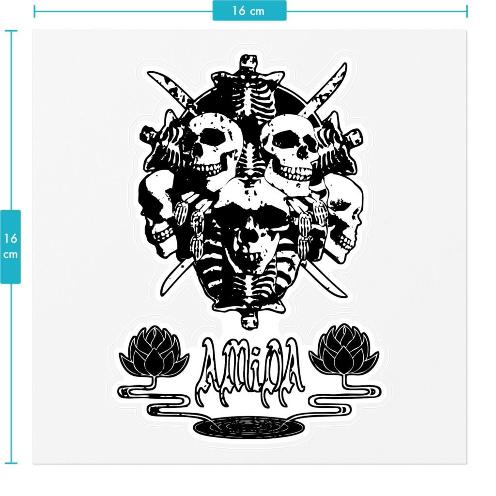 【AMiDA】バンドロゴのステッカー