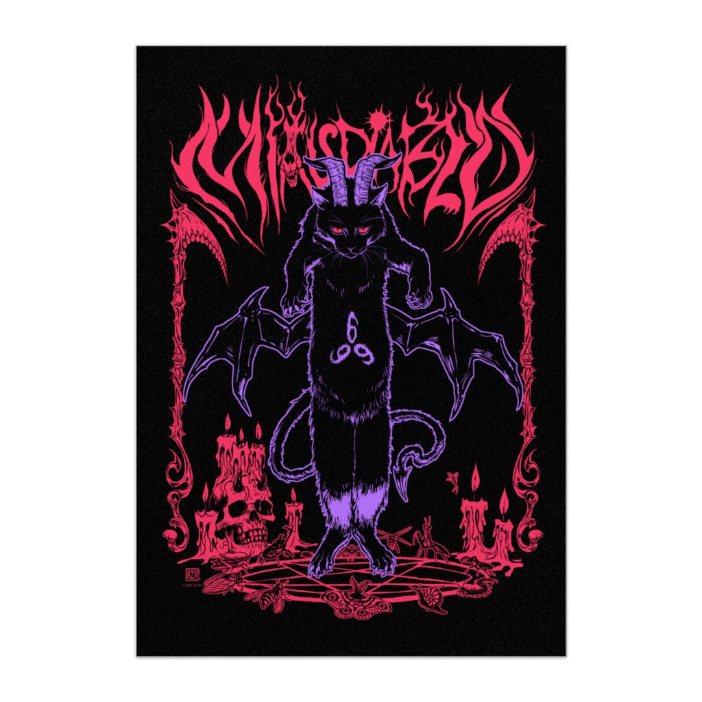 Miau Diablo|001|ポスター(Pink)
