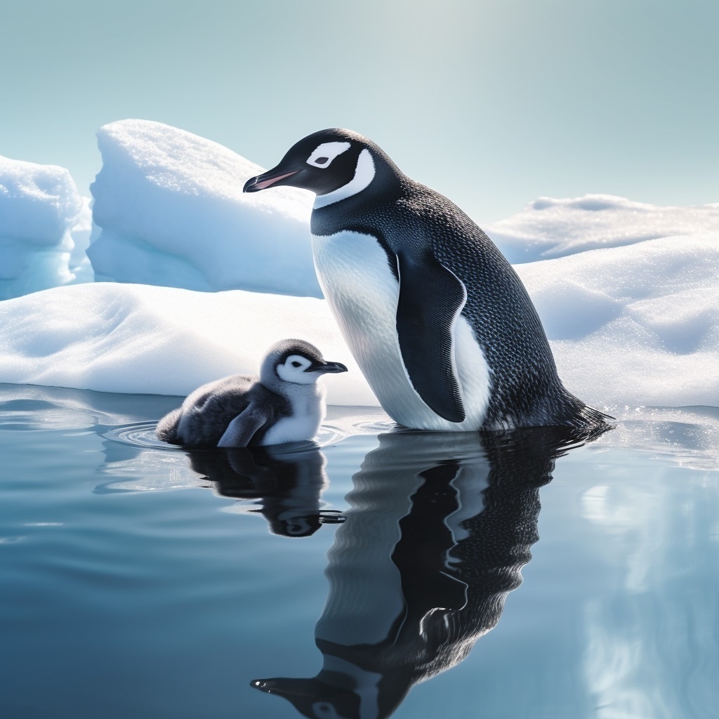 親子ペンギン