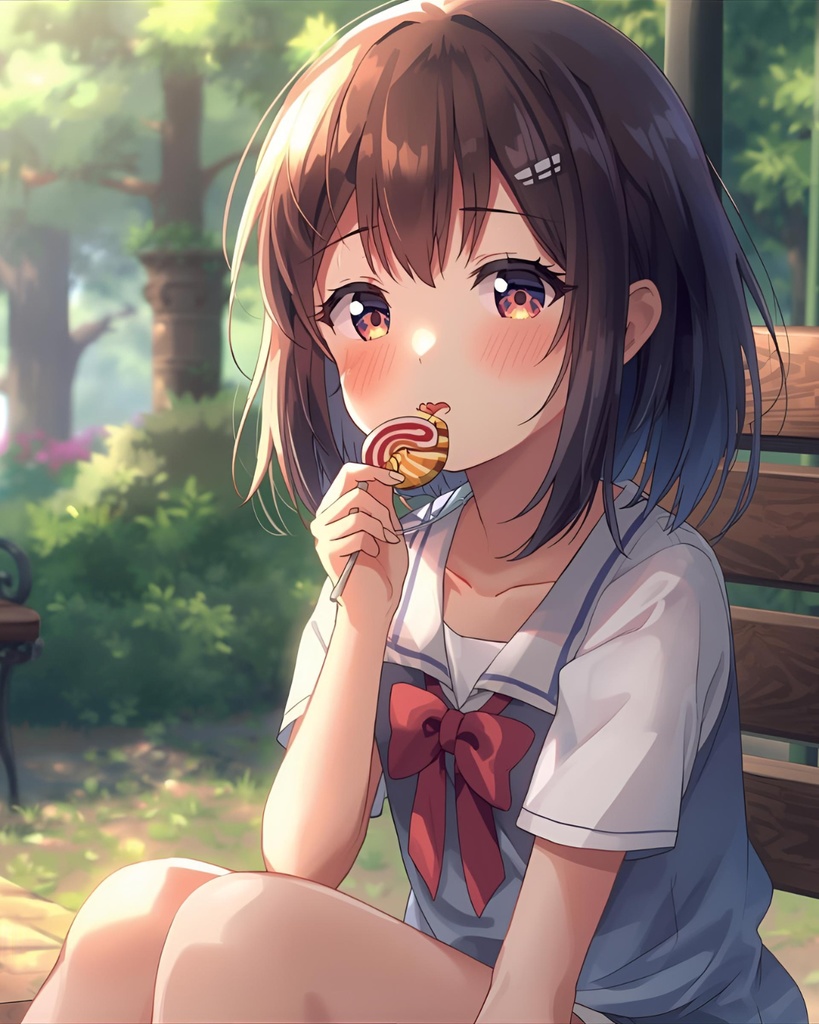 やさしい夜と夏の光 — 癒しのアニメ風イラストセット