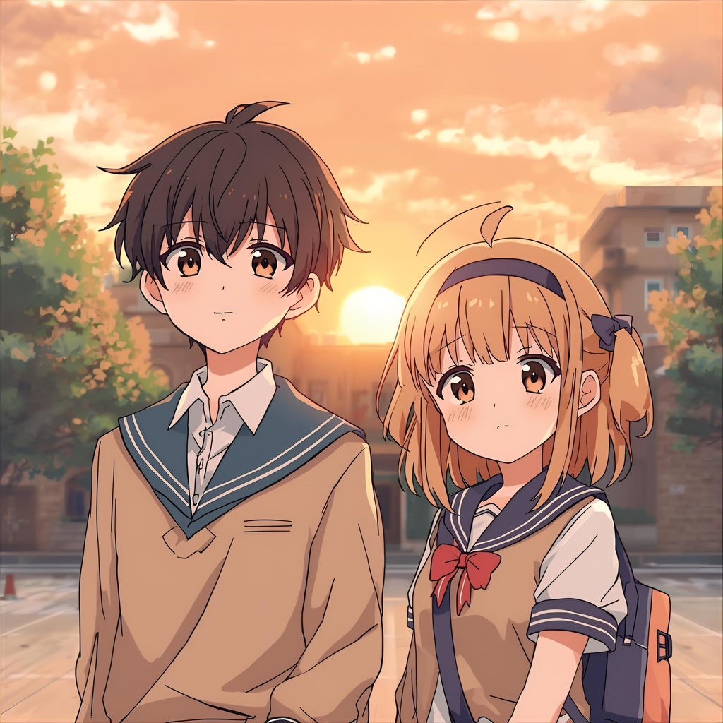 恋する瞬間 — 青春アニメ風イラストコレクション