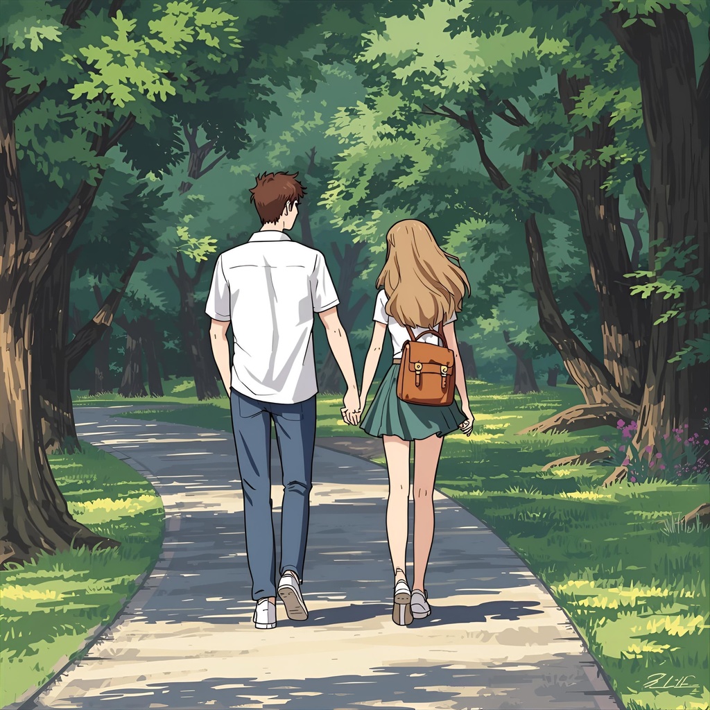 恋する瞬間 — 青春アニメ風イラストコレクション