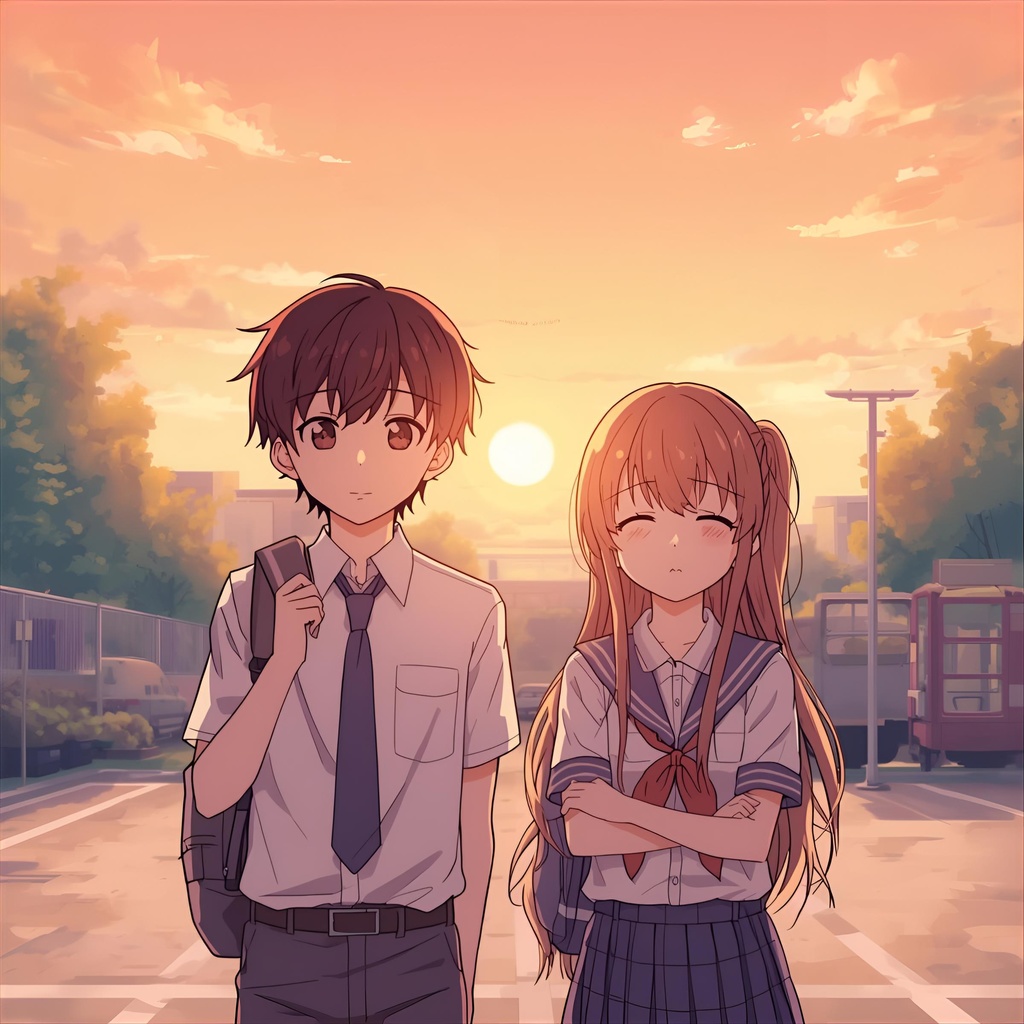 恋する瞬間 — 青春アニメ風イラストコレクション