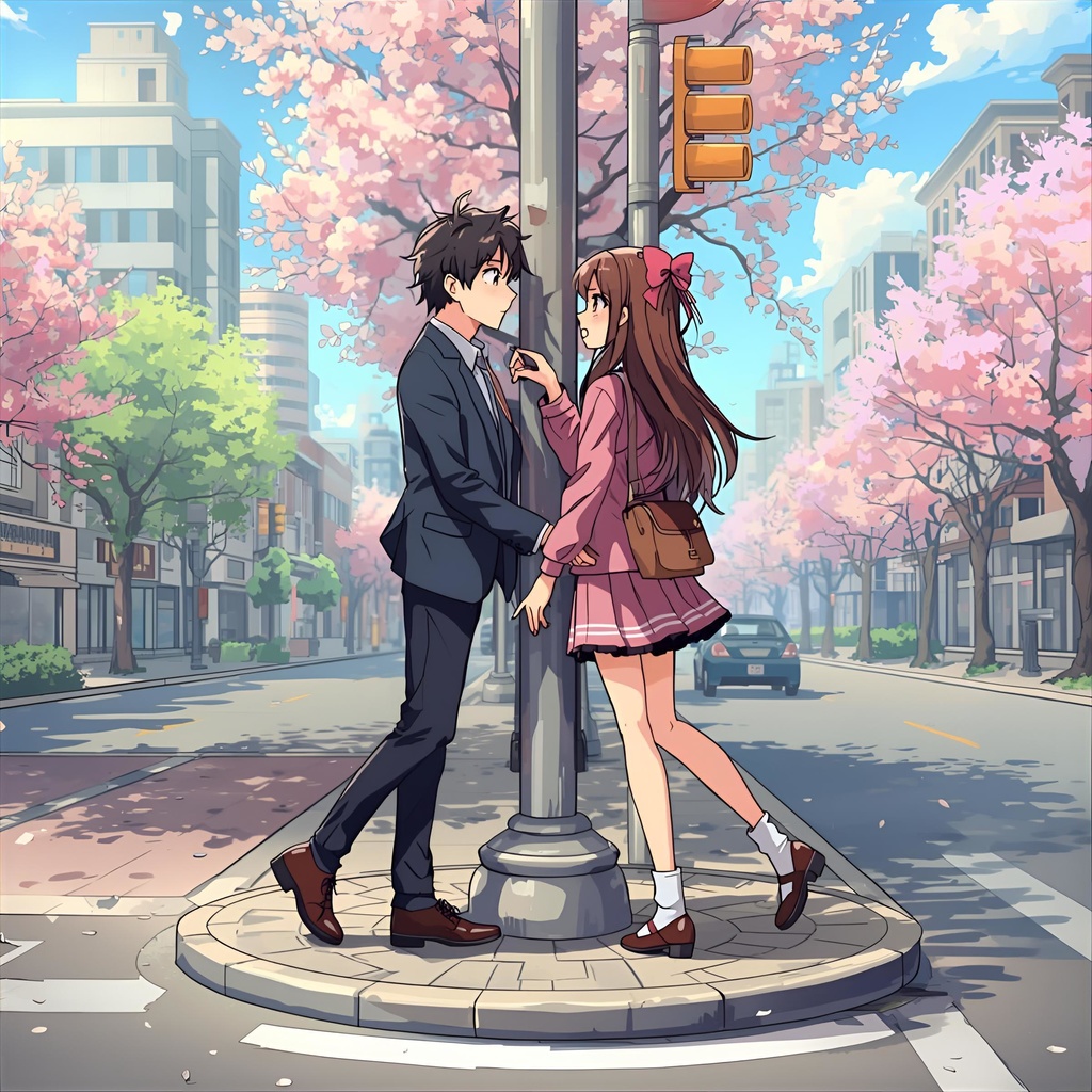 恋する瞬間 — 青春アニメ風イラストコレクション