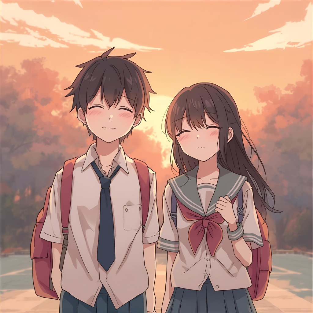 恋する瞬間 — 青春アニメ風イラストコレクション