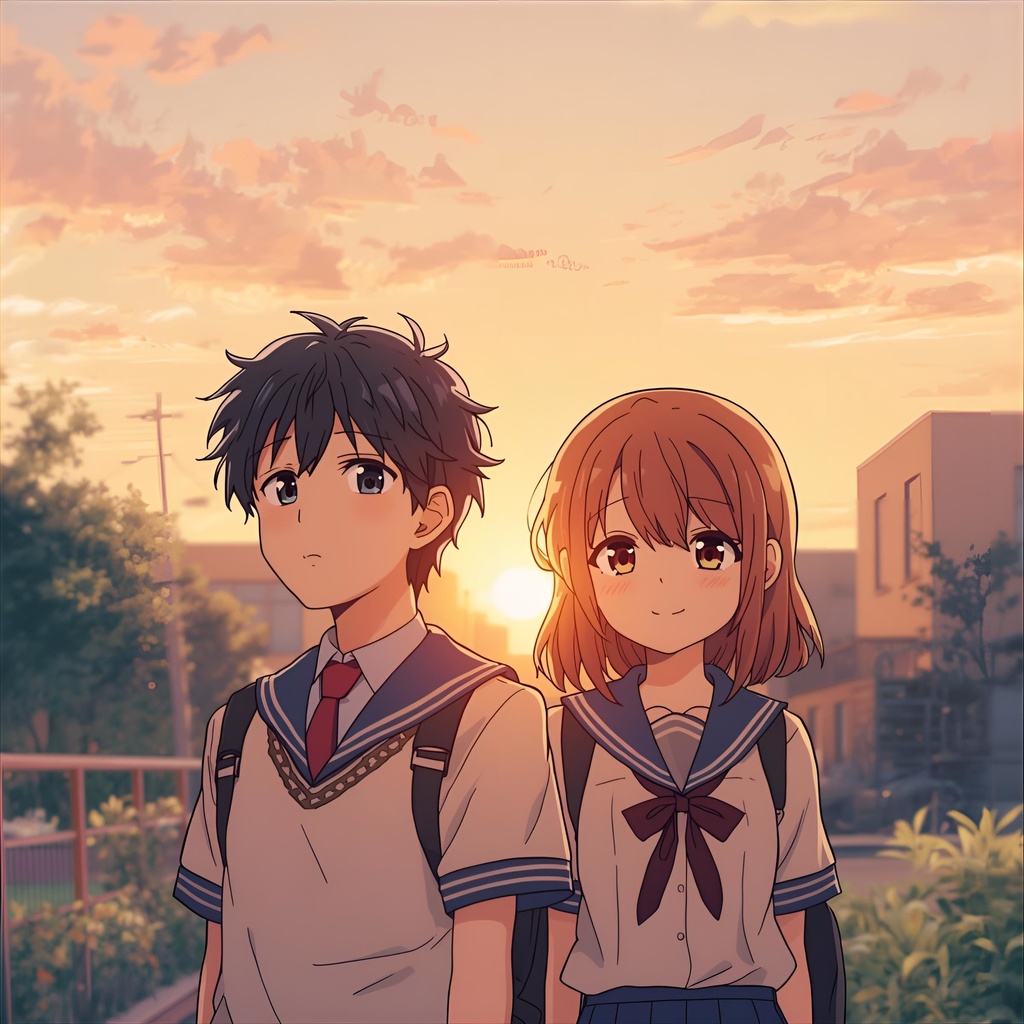 恋する瞬間 — 青春アニメ風イラストコレクション