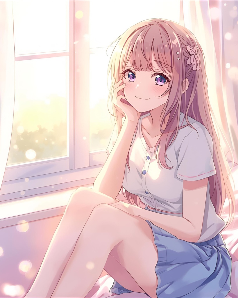 光の中で — 心がふわっと軽くなるアニメ風イラスト集