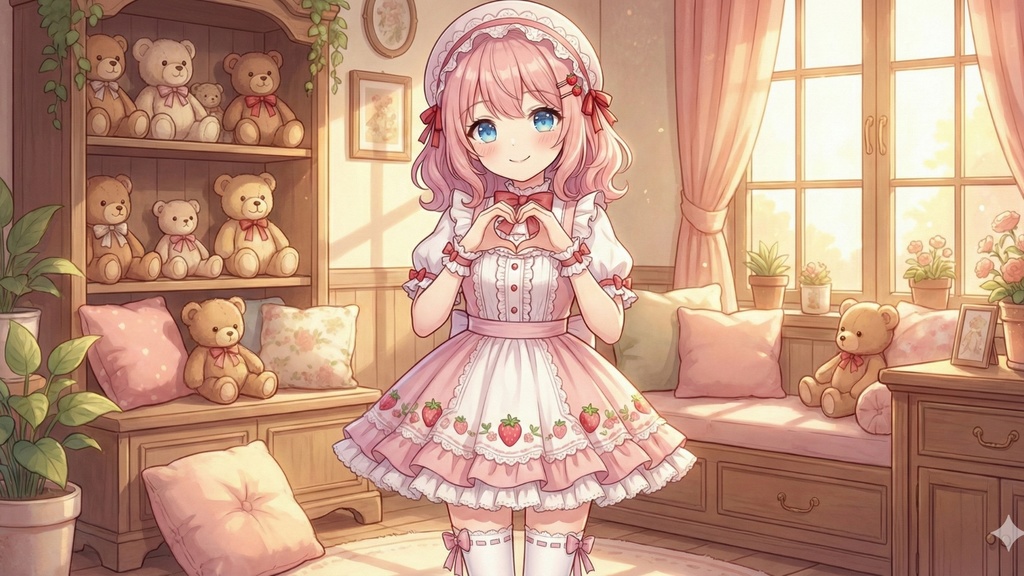 ときめき日常♡モエカワ少女デスクトップ壁紙10枚セット【AIイラスト】