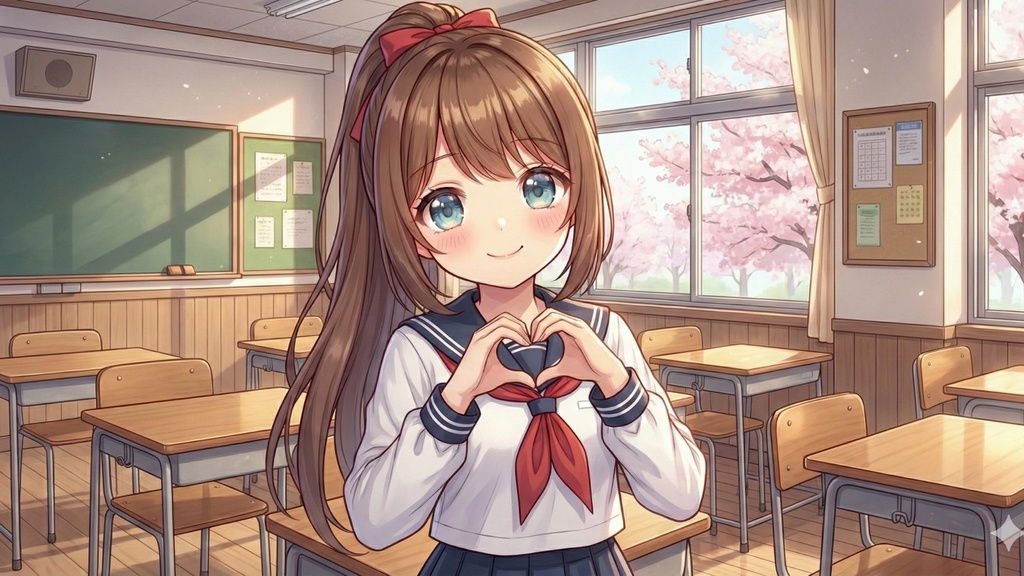 ときめき日常♡モエカワ少女デスクトップ壁紙10枚セット【AIイラスト】