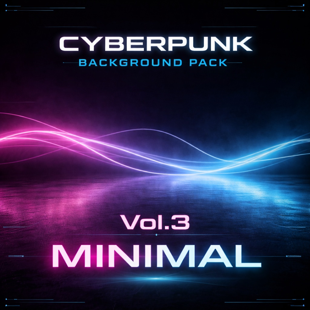 Cyberpunk Background Pack Vol.3: Minimal【10 Images / 3:2】