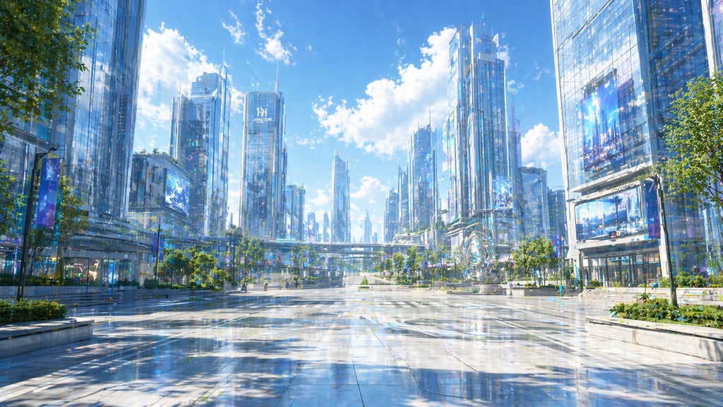 Cyberpunk Background Pack Vol.7: Daylight【10 Images / 16:9】