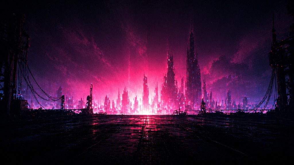 Cyberpunk Background Pack Vol.10: Thumbnail Focus【10 Images / 16:9】