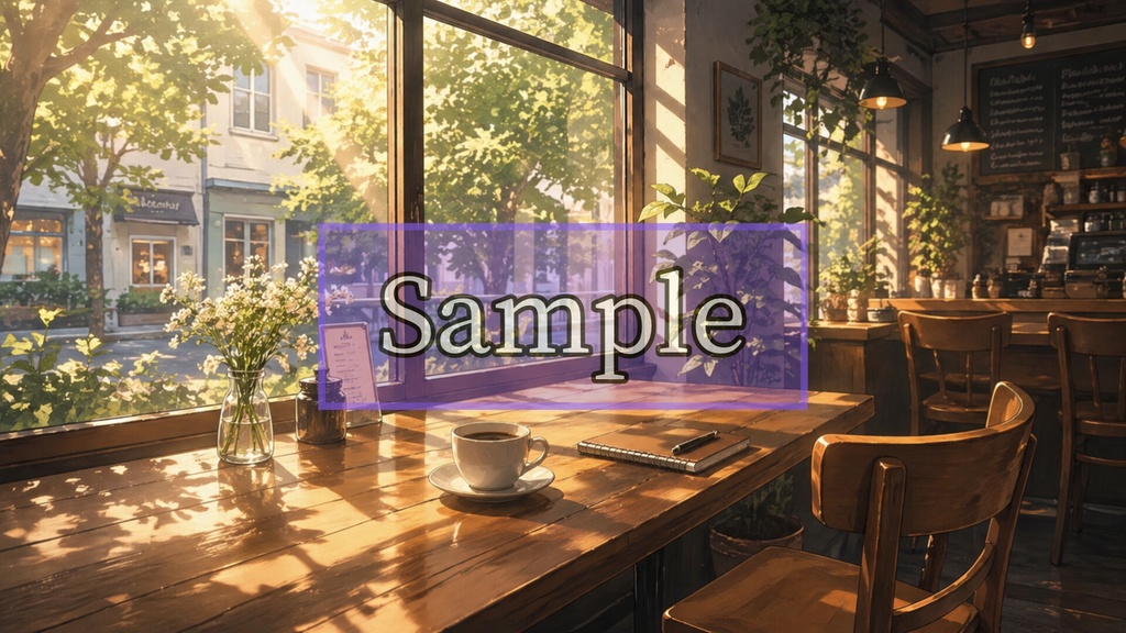 【くつろぎカフェ背景10枚 / 16:9】Cafe Background Pack Vol.1: Cozy Cafe