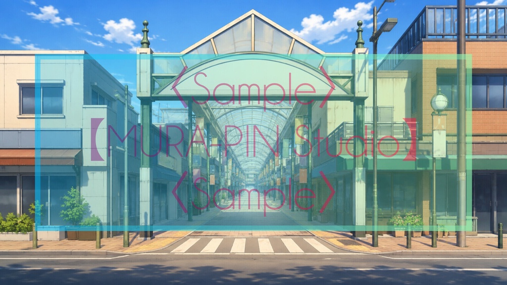 【日常が息づく商店街・背景10枚 / 16:9】The Location Vol.4: Shopping Street