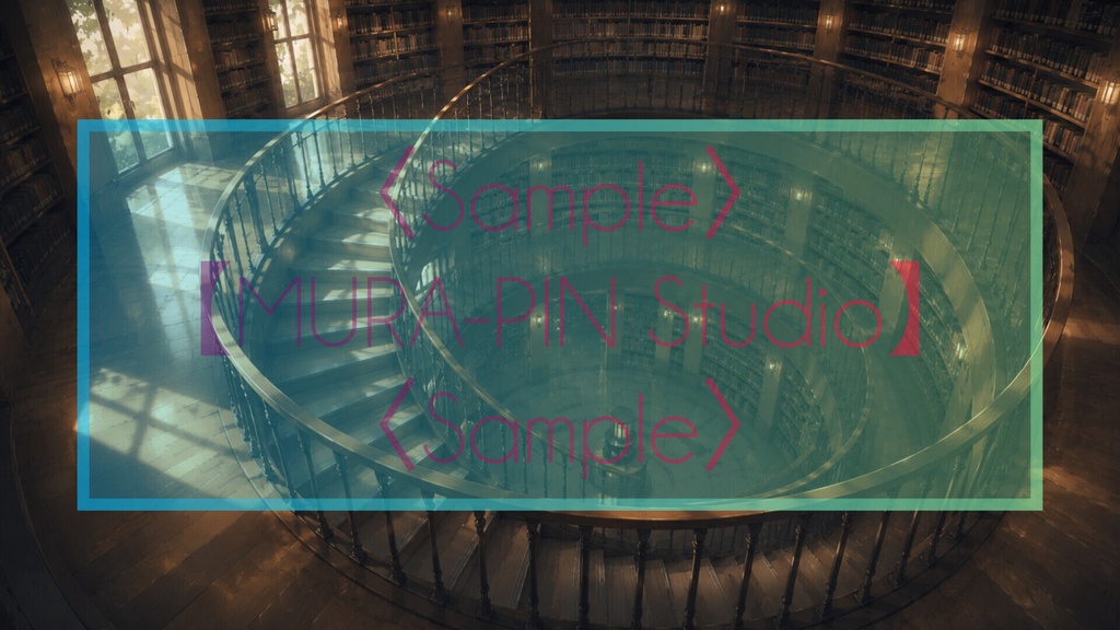 【静寂が物語を紡ぐ図書館・背景10枚 / 16:9】The Location Vol.8: Silent Library