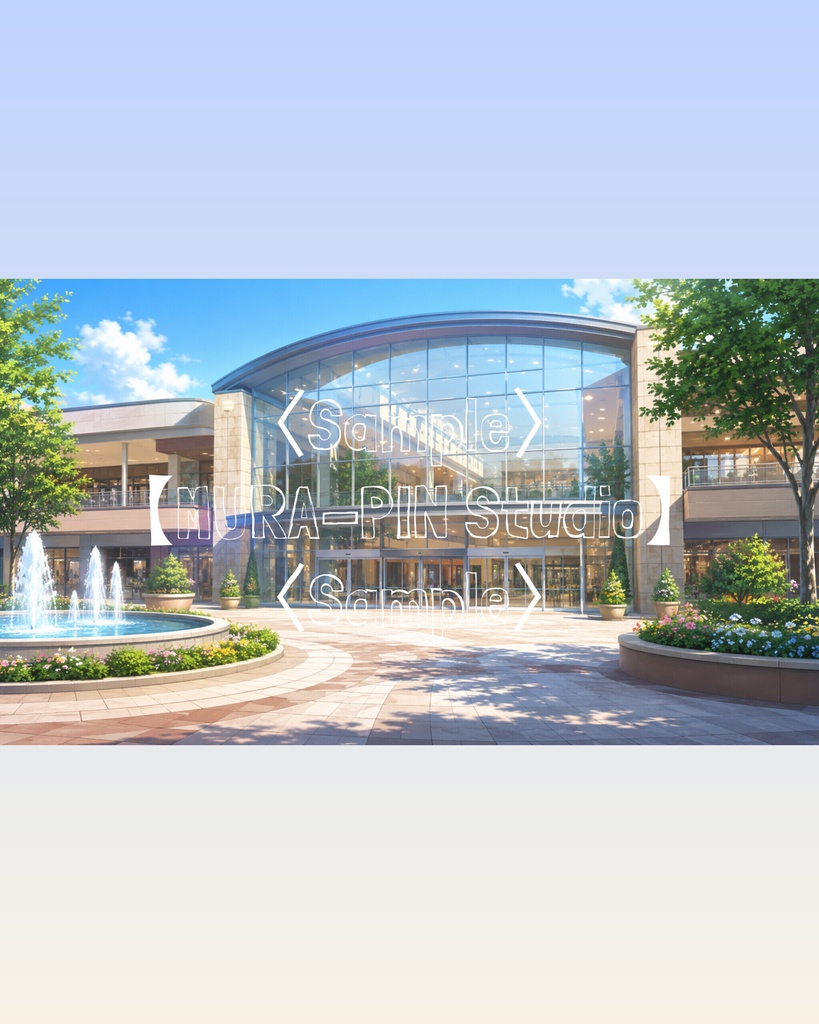 【街の日常を彩るショッピングモール・背景10枚 / 16:9】 The Location Vol.13: Shopping Mall