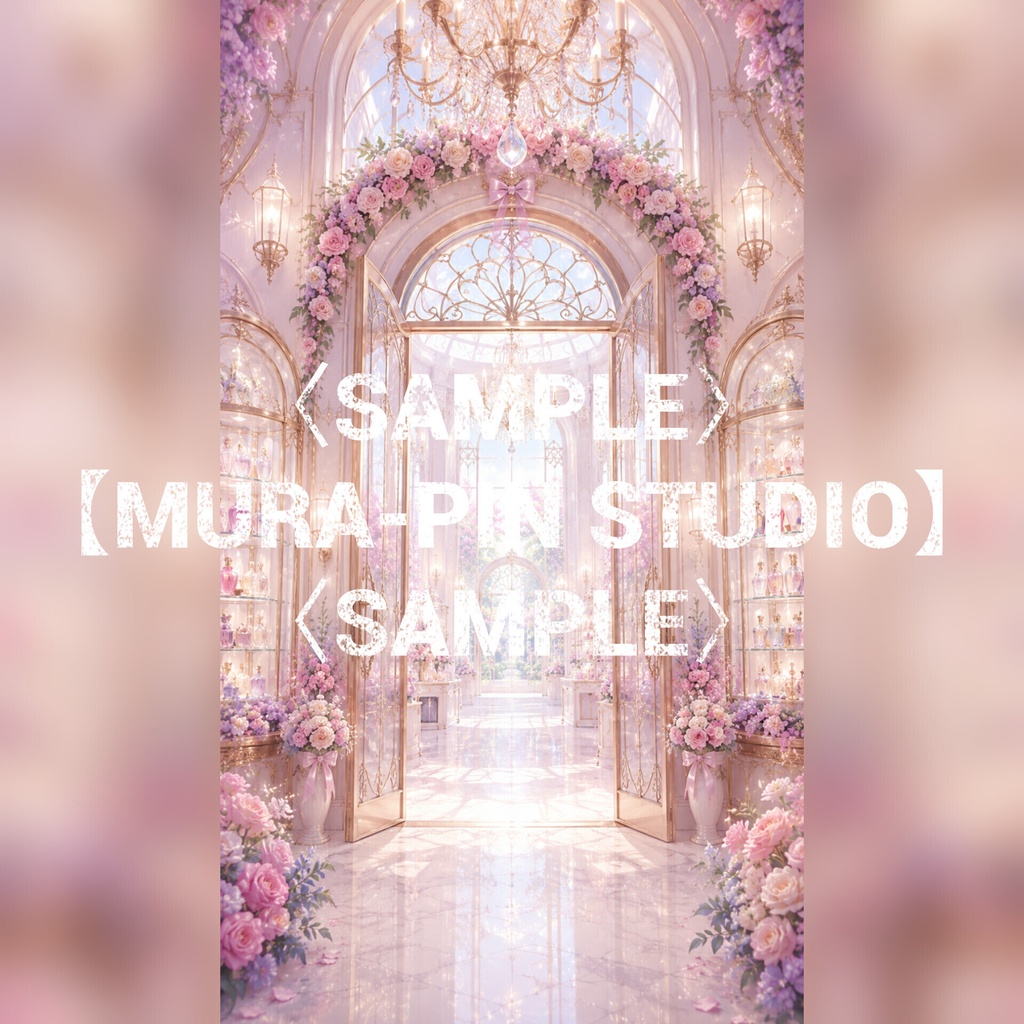 【夢見る香水ブティック・縦型背景10枚(配信・ショート動画向け)】The Vertical Vol.4 : Dream Perfume Boutique