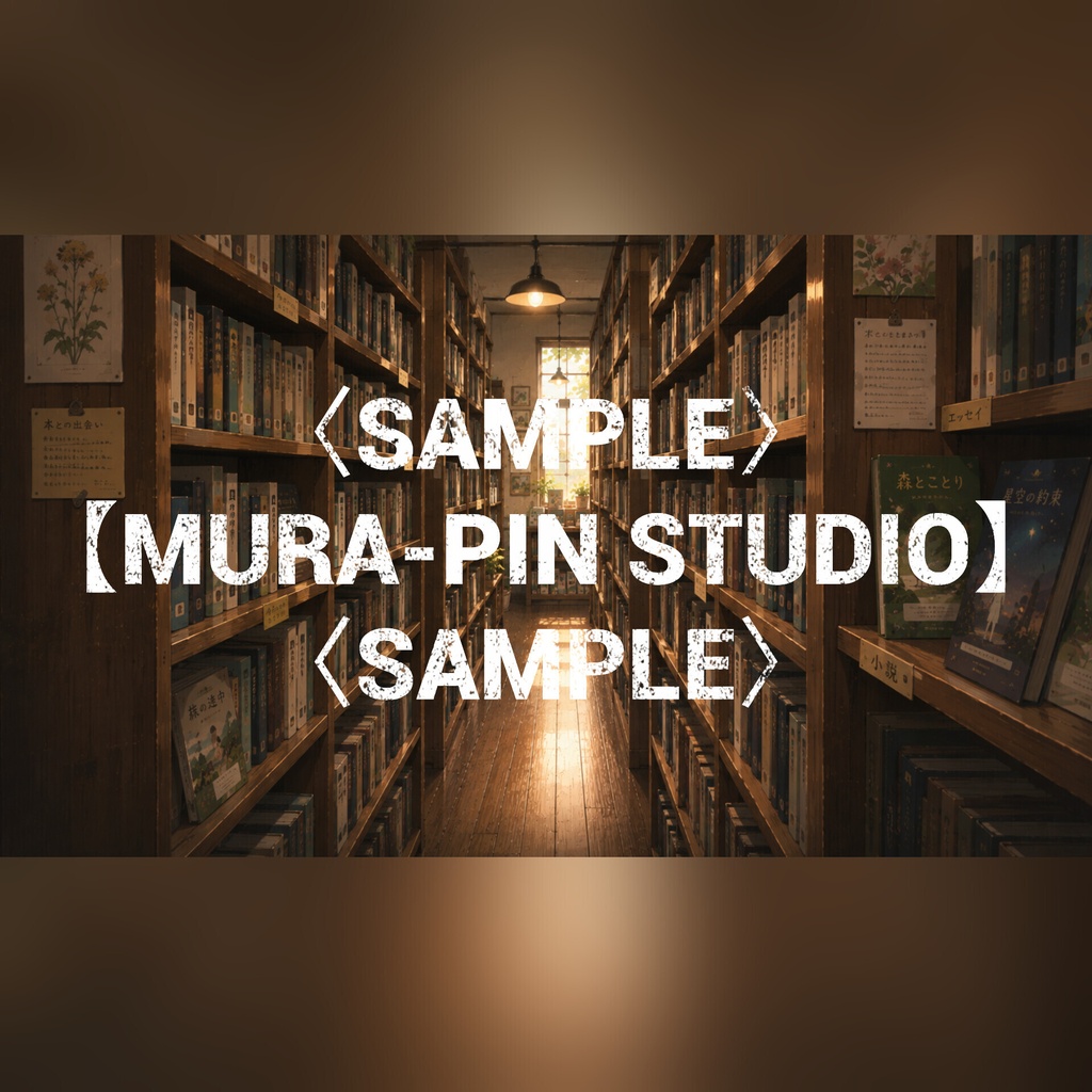 【本棚のあいだに物語がある街の本屋・背景10枚 / 16:9】The Location Vol.20 : Local Bookstore