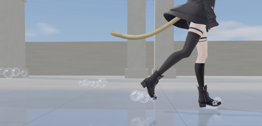 【VRChat / PC・Quest対応】歩くとシャボン玉が出る足跡エフェクト|Bubble Footsteps