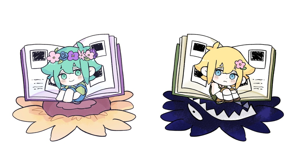 バジルアクリルチャーム(両面)