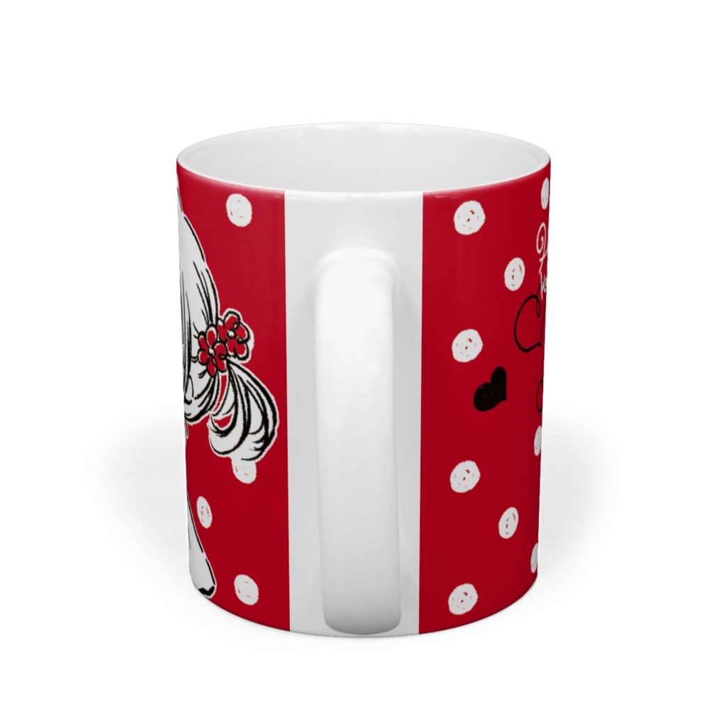 ♡ 私のうさちゃん ♡ マグカップ - レッド