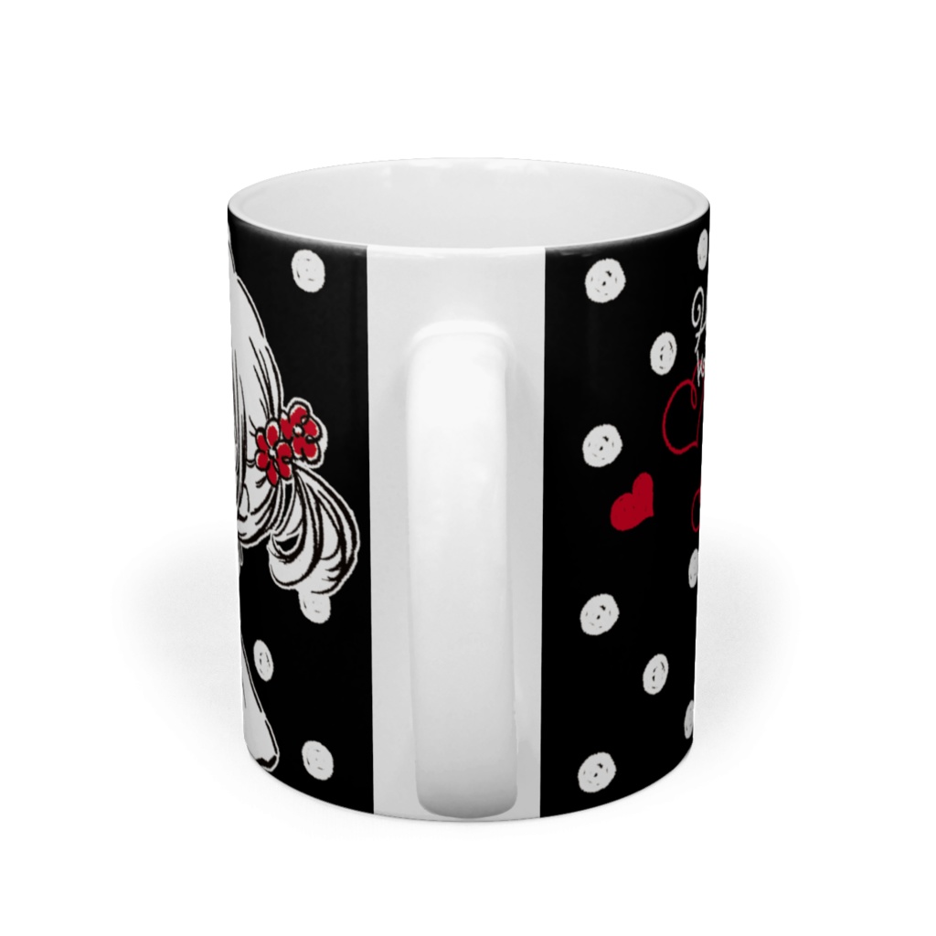 ♡ 私のうさちゃん ♡ マグカップ - ブラック