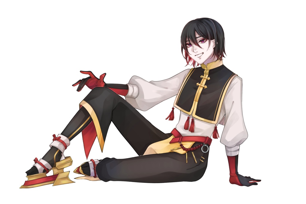 立ち絵素材『中華っぽい中性男子』