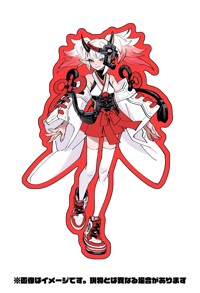 アクリルスタンド　鬼巫女