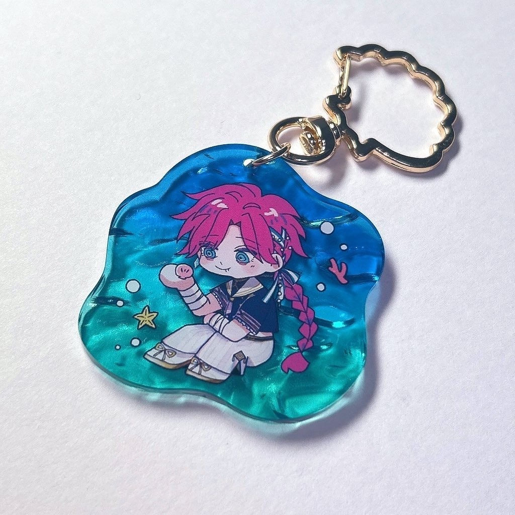 水面アクリルキーホルダー