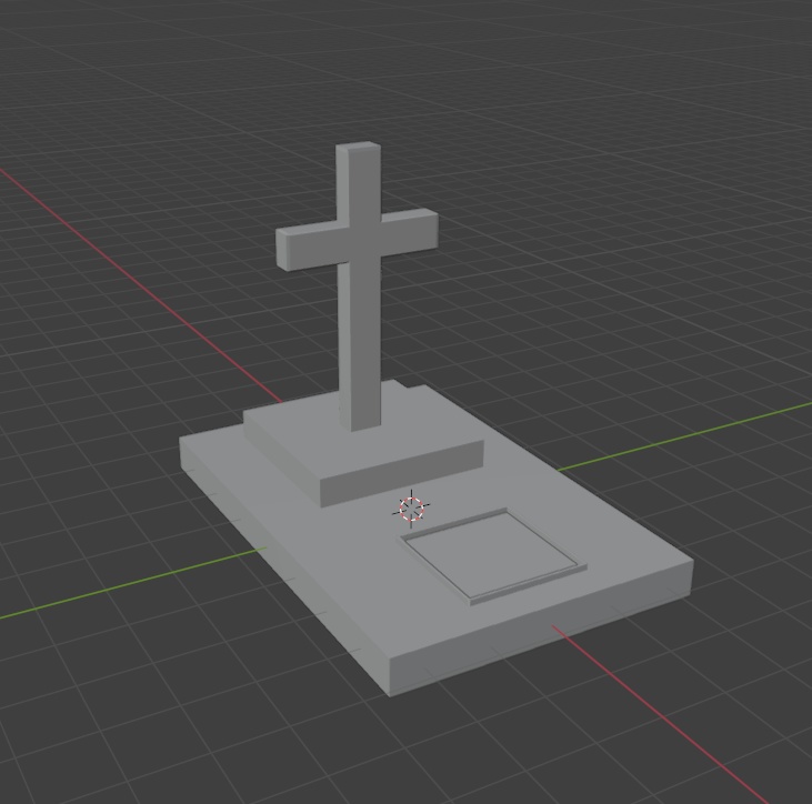 【3Dモデル】外国風のお墓