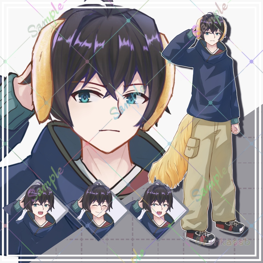 表情差分付き立ち絵9体セット【adopt】1