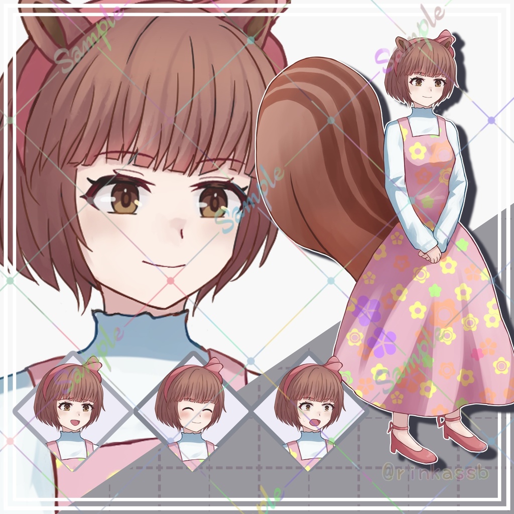 表情差分付き立ち絵9体セット【adopt】1